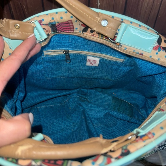 Women’s Handbag Frida Kahlo Style Made in Mexico Colorful Unique Design - Picture 5 of 13